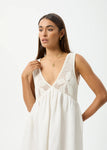 Dakota - Hemp Mini Dress - White