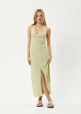 Darcy - Hemp Check Maxi Dress - Lemongrass Check