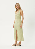 Darcy - Hemp Check Maxi Dress - Lemongrass Check