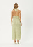 Darcy - Hemp Check Maxi Dress - Lemongrass Check