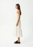 Splice - Organic Maxi Dress - White / Lemongrass