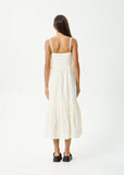 Splice - Organic Maxi Dress - White / Lemongrass