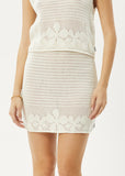 Saint - Organic Knit Mini Skirt - White