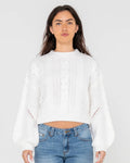 Rusty Folktale Chunky Cropped Knit