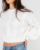 Rusty Folktale Chunky Cropped Knit