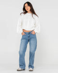 Rusty Folktale Chunky Cropped Knit
