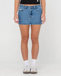 Rusty Mavericks Low Rise Mini Denim Skirt