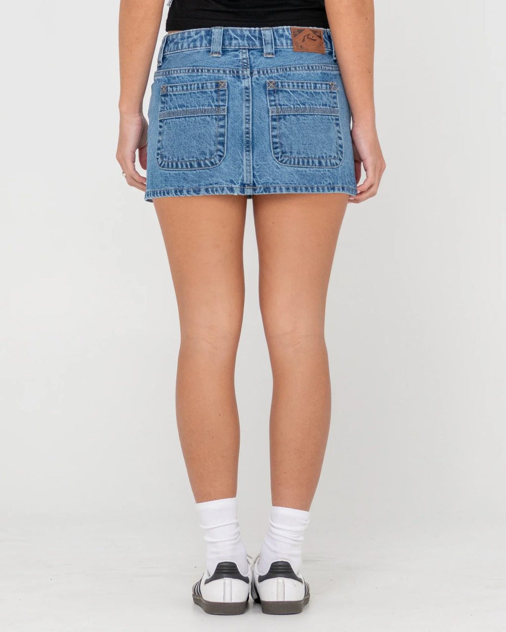 Rusty Mavericks Low Rise Mini Denim Skirt