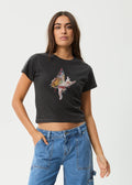 Afends Pixie Baby Tee  Black