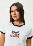 Afends Pony Up Ringer Tee - White