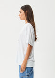 Afends Butterfluer Oversized Tee - White