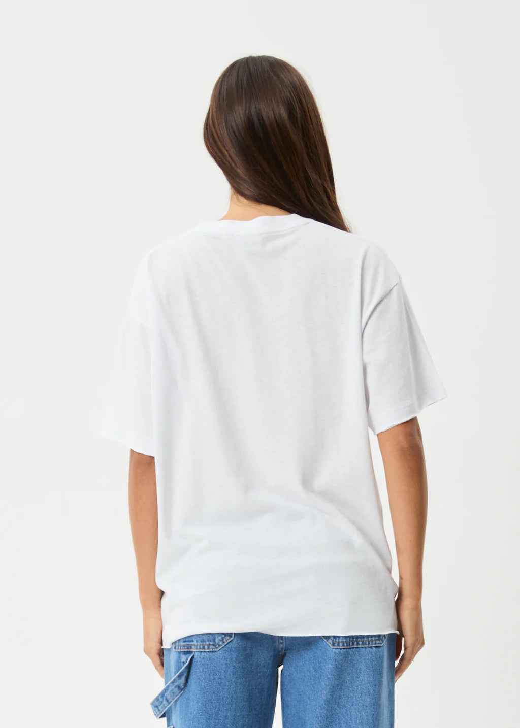 Afends Butterfluer Oversized Tee White