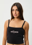 Afends Frolic Rib Singlet - Black