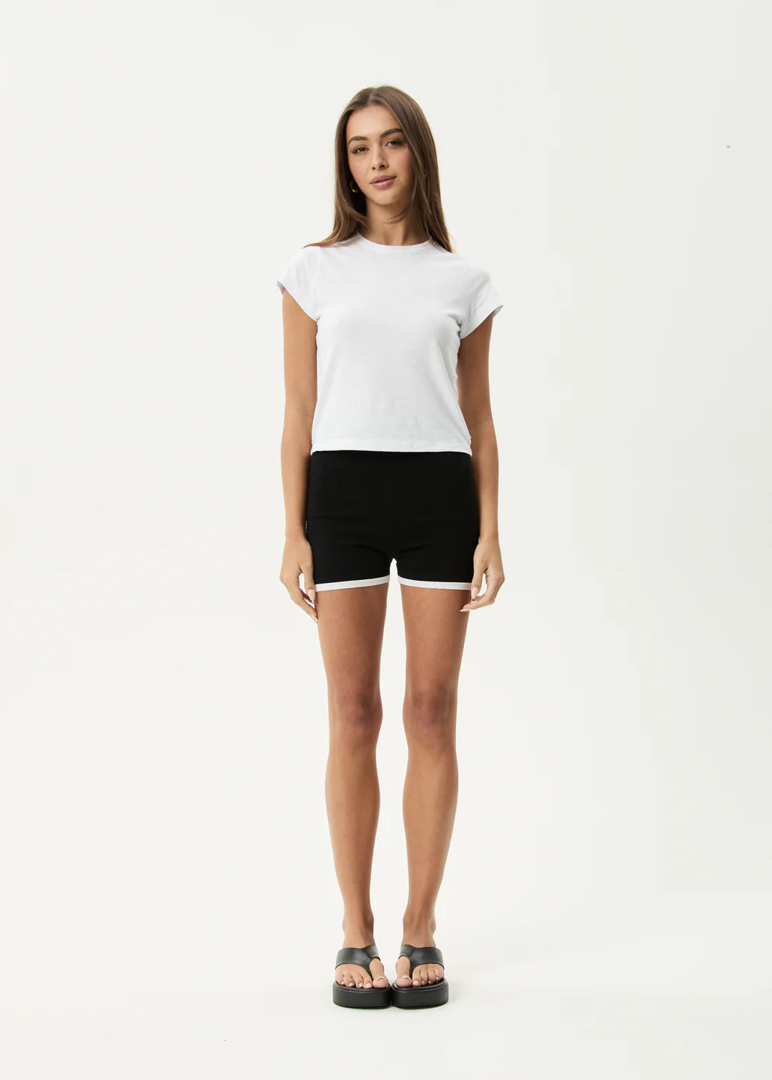 Afends Set Fire Knit Short Black / White