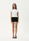 Afends Set Fire Knit Short - Black / White