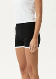 Afends Set Fire Knit Short - Black / White