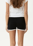 Afends Set Fire Knit Short - Black / White