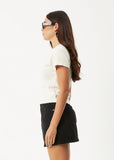 Afends Karlee Recycled Baby Tee Moonbeam
