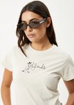 Afends Karlee Recycled Baby Tee Moonbeam