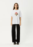 Afends Wildflower Hemp Oversized T-Shirt White