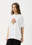 Afends Wildflower Hemp Oversized T-Shirt White