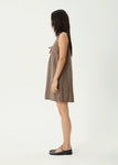 Afends Hometown Michi Recycled Mini Dress Coffee