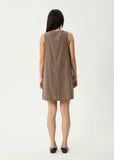 Afends Hometown Michi Recycled Mini Dress Coffee