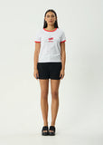Afends Abiza Recycled Ringer Tee - White