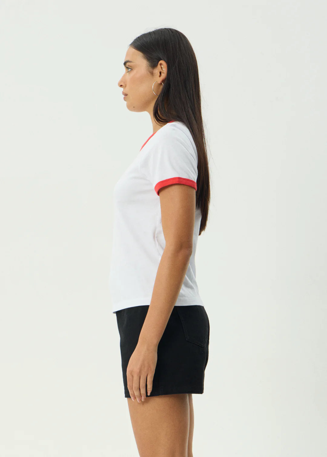 Afends Abiza Recycled Ringer Tee - White