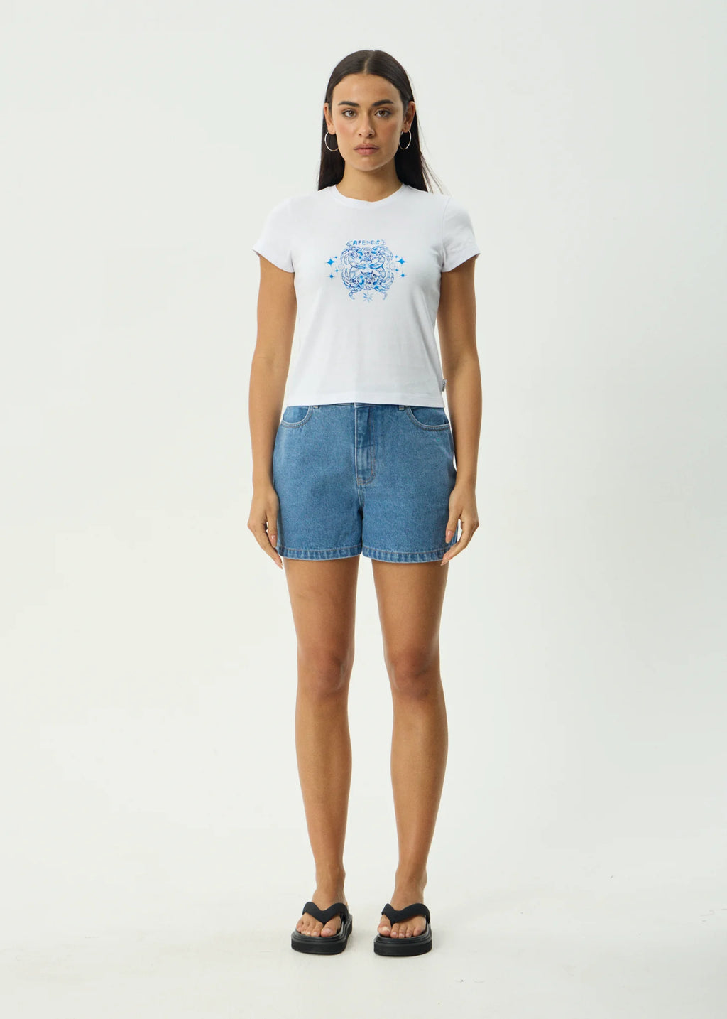 Afends Tropic Of Cancer Recycled Baby Tee - White