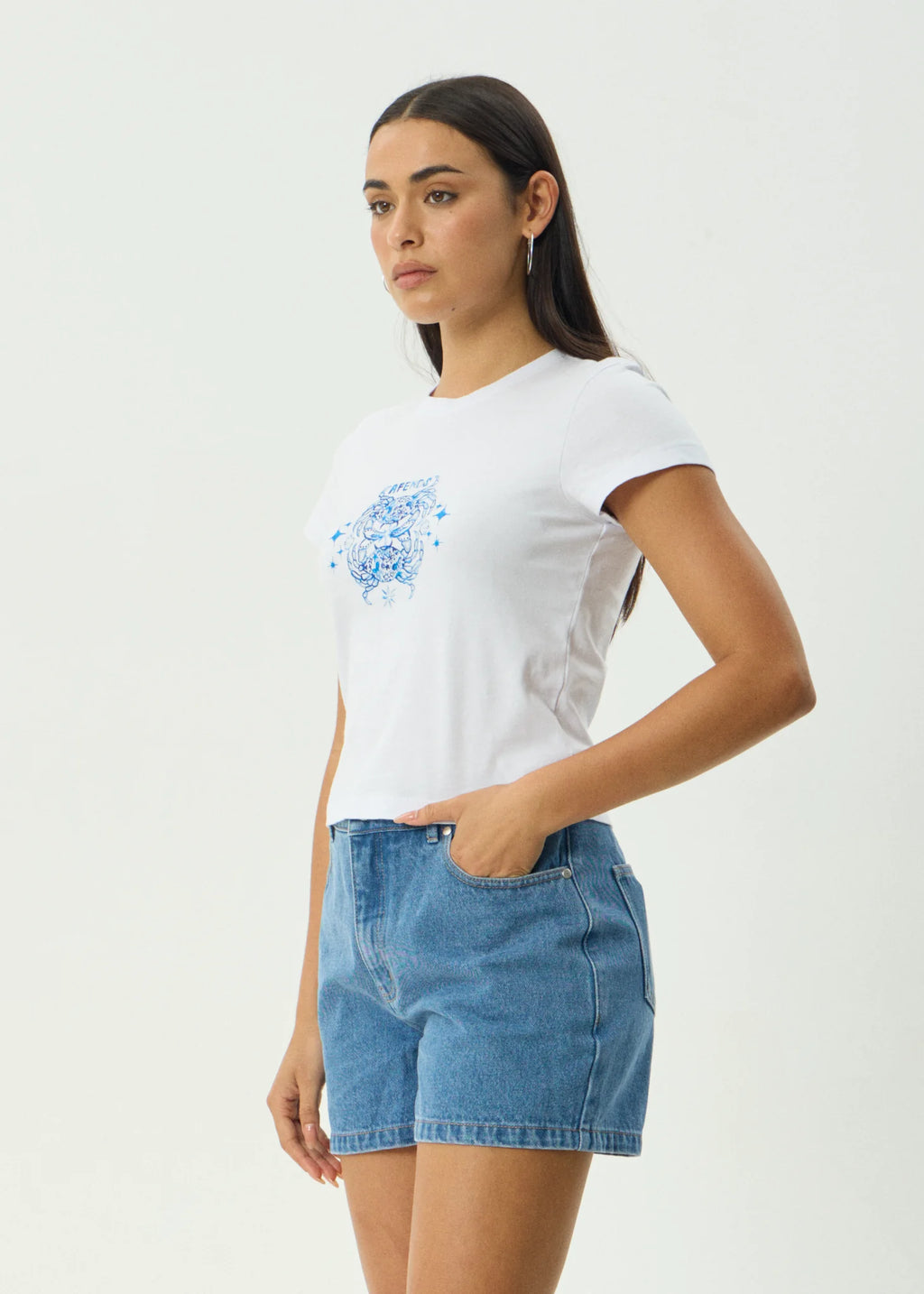 Afends Tropic Of Cancer Recycled Baby Tee - White