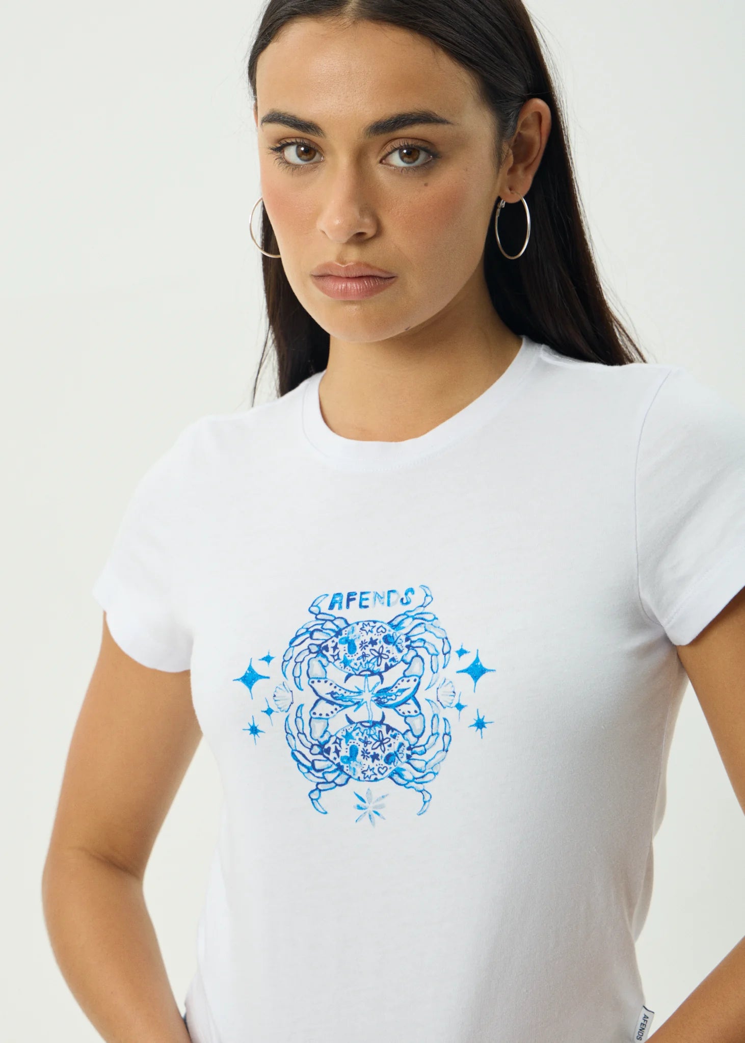 Afends Tropic Of Cancer Recycled Baby Tee - White