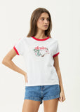 Afends Catch And Release Recycled Raglan Tee - White