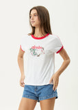 Afends Catch And Release Recycled Raglan Tee - White