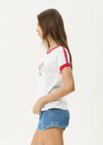Afends Catch And Release Recycled Raglan Tee - White