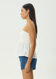 Afends Kindred Strapless Top - White