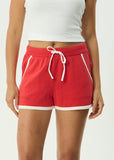 Afends Litty  Recycled Knit Short - Tomato