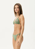 Afends Annalise Recycled Bikini Bottom - Olive