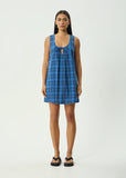Afends Camden Organic Seersucker Mini Dress - Marina Check