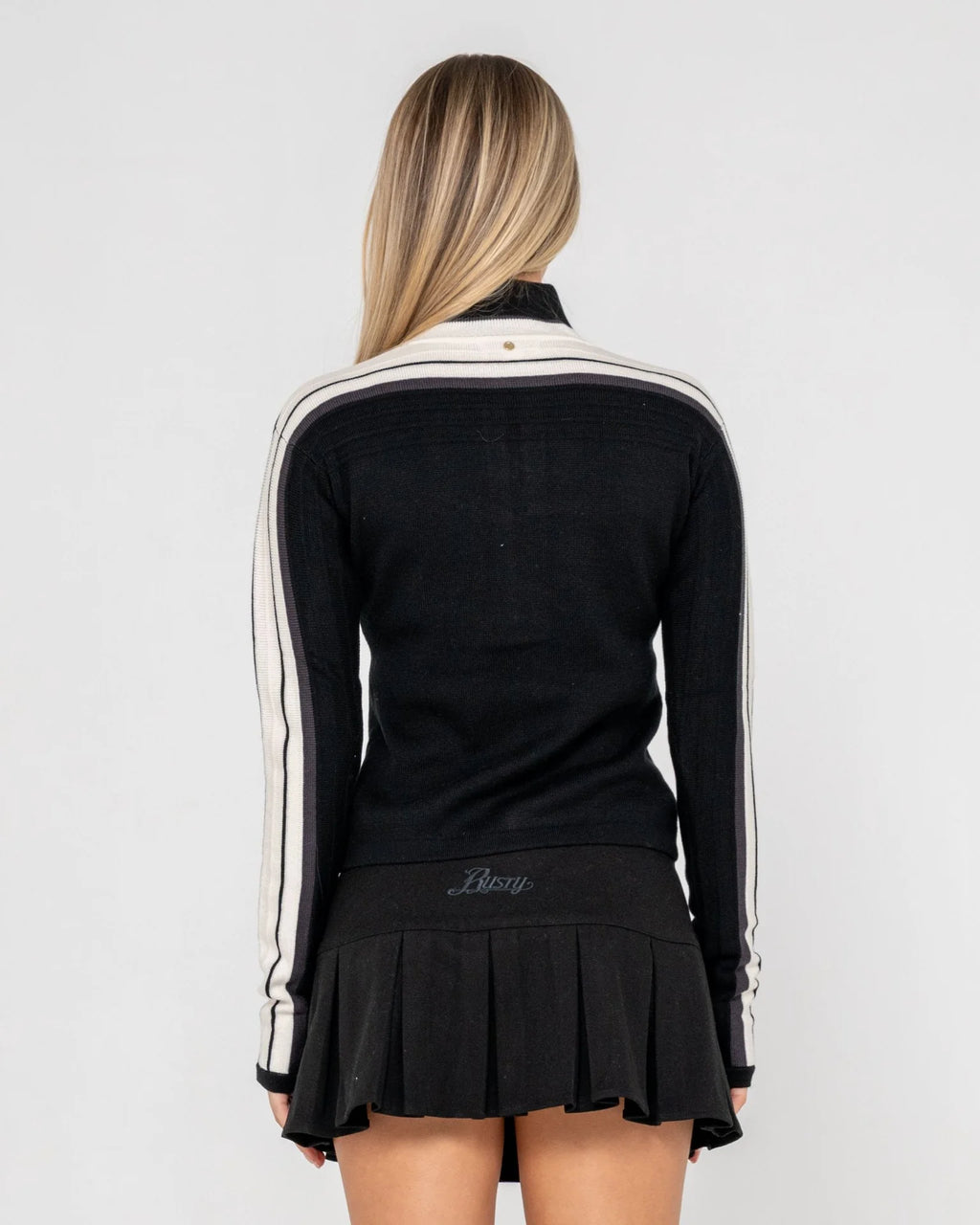 Rusty Daddy Gb Fitted Zip Through Knit