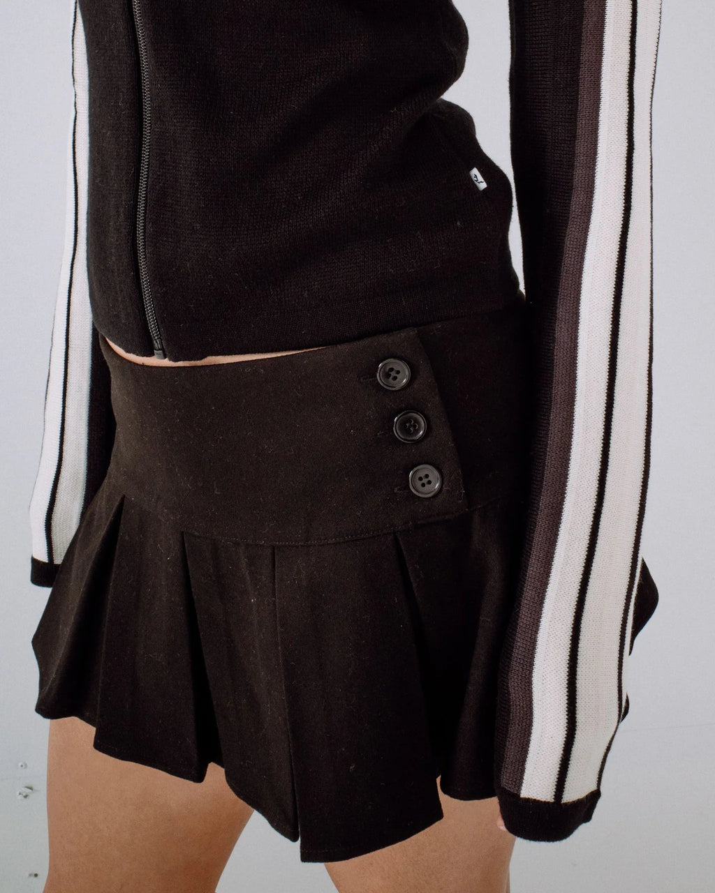 Rusty Daddy Gb Fitted Zip Through Knit