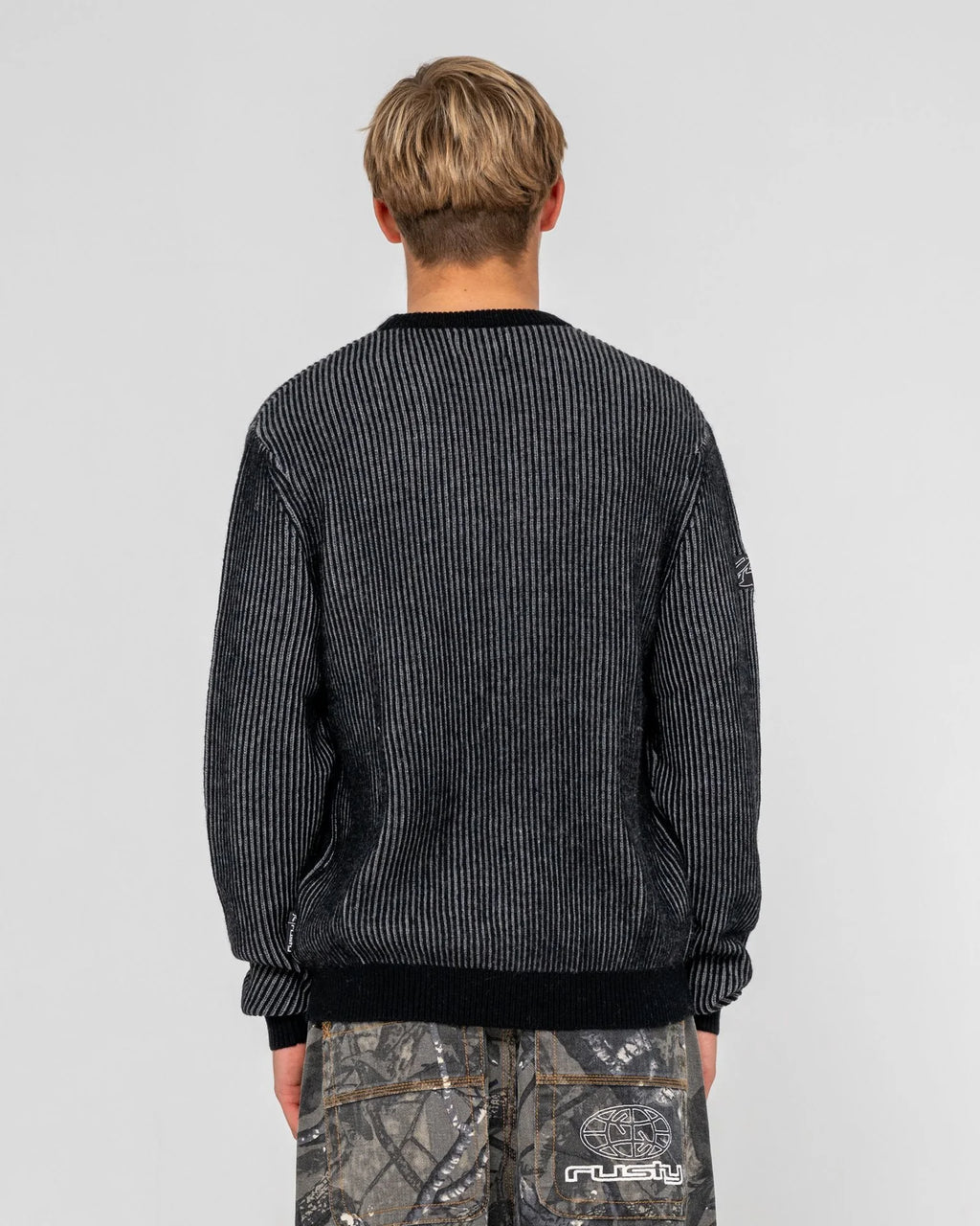 Rusty Cubes Cord Knit Sweater