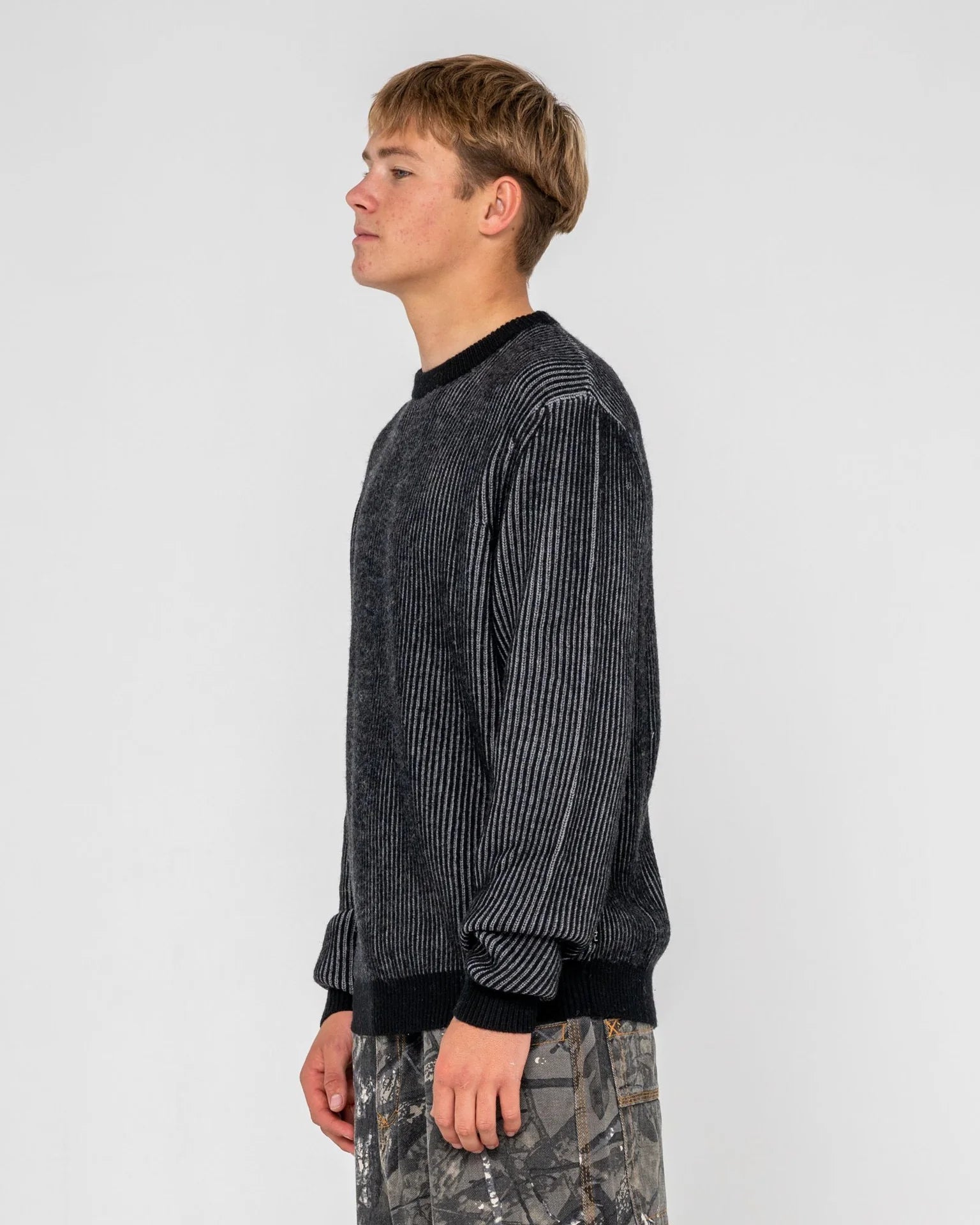 Rusty Cubes Cord Knit Sweater