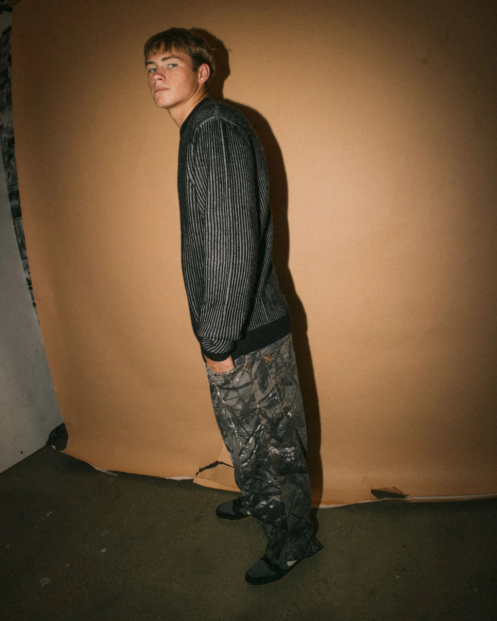Rusty Cubes Cord Knit Sweater