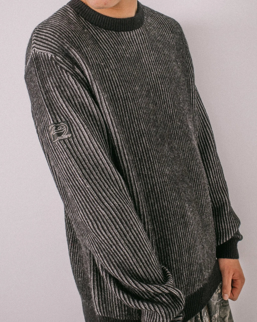 Rusty Cubes Cord Knit Sweater