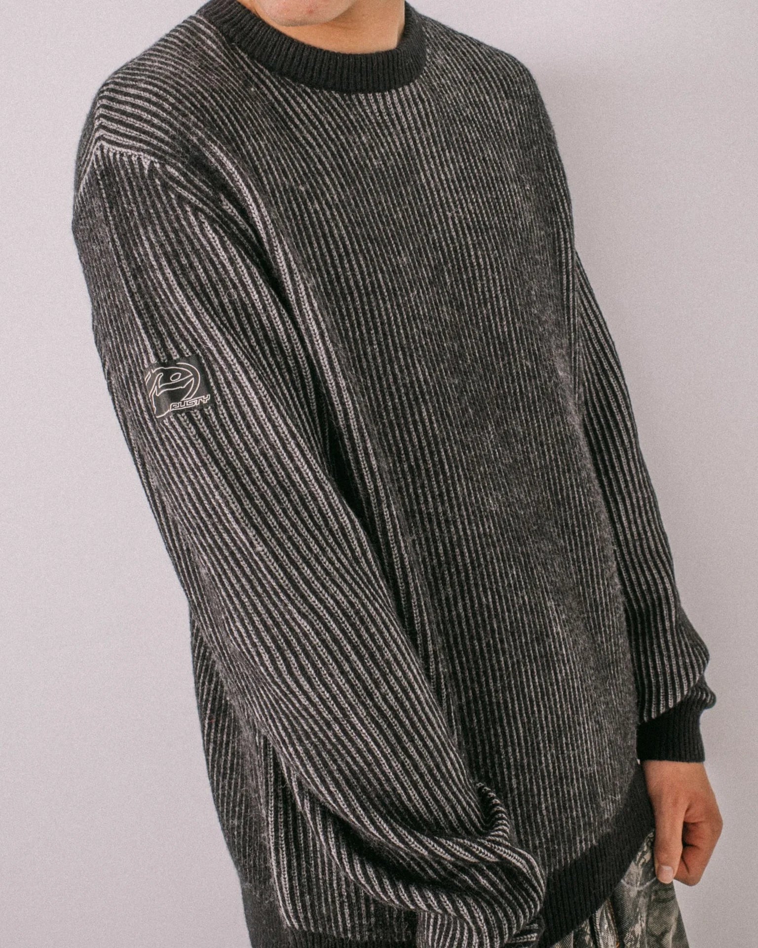 Rusty Cubes Cord Knit Sweater
