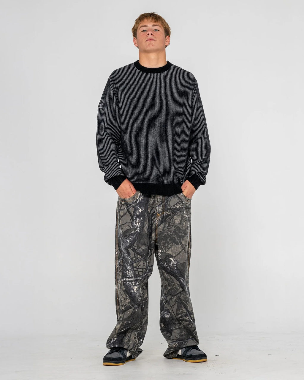 Rusty Cubes Cord Knit Sweater