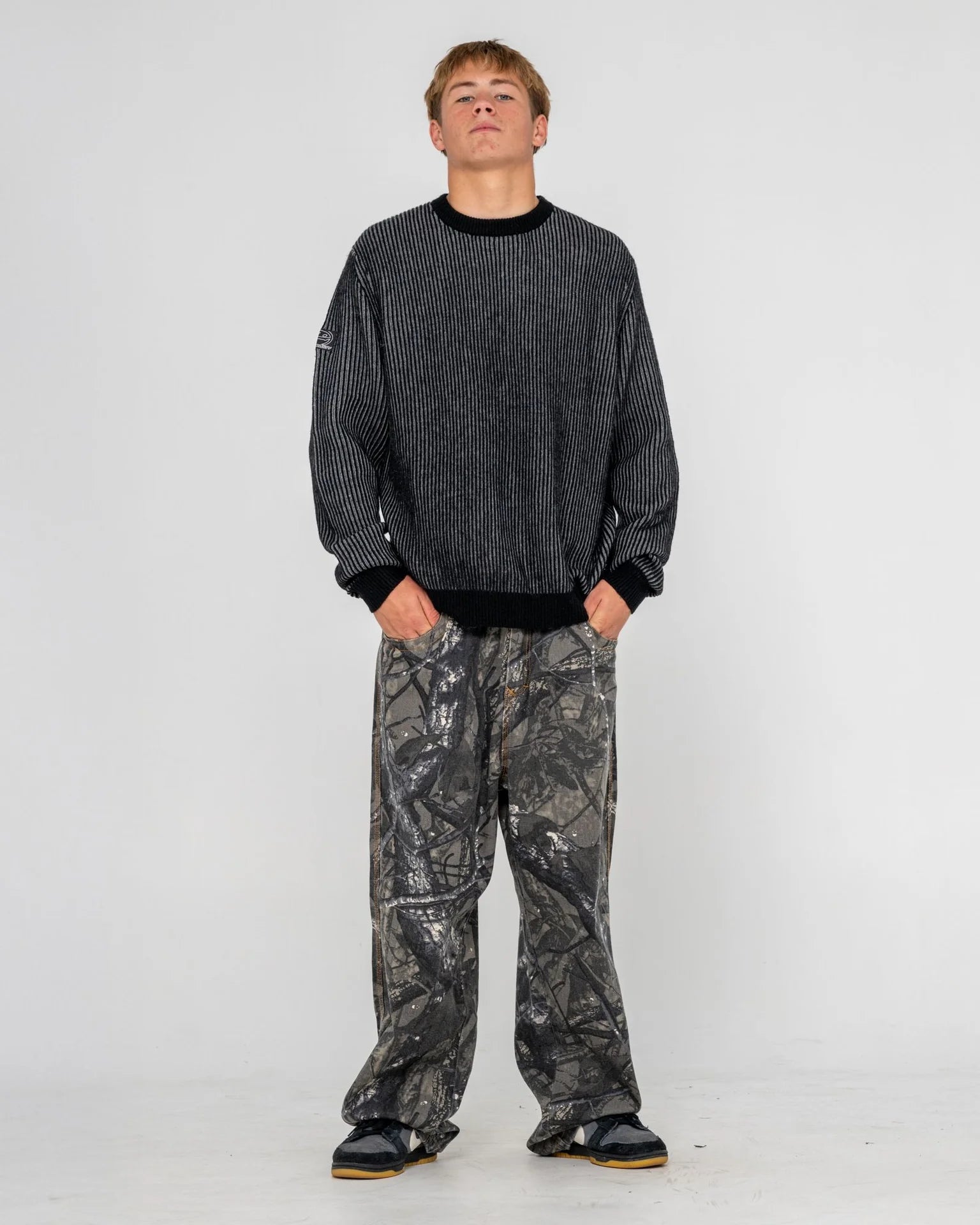 Rusty Cubes Cord Knit Sweater