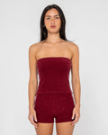 Rusty Lamar Towelling Tube Top