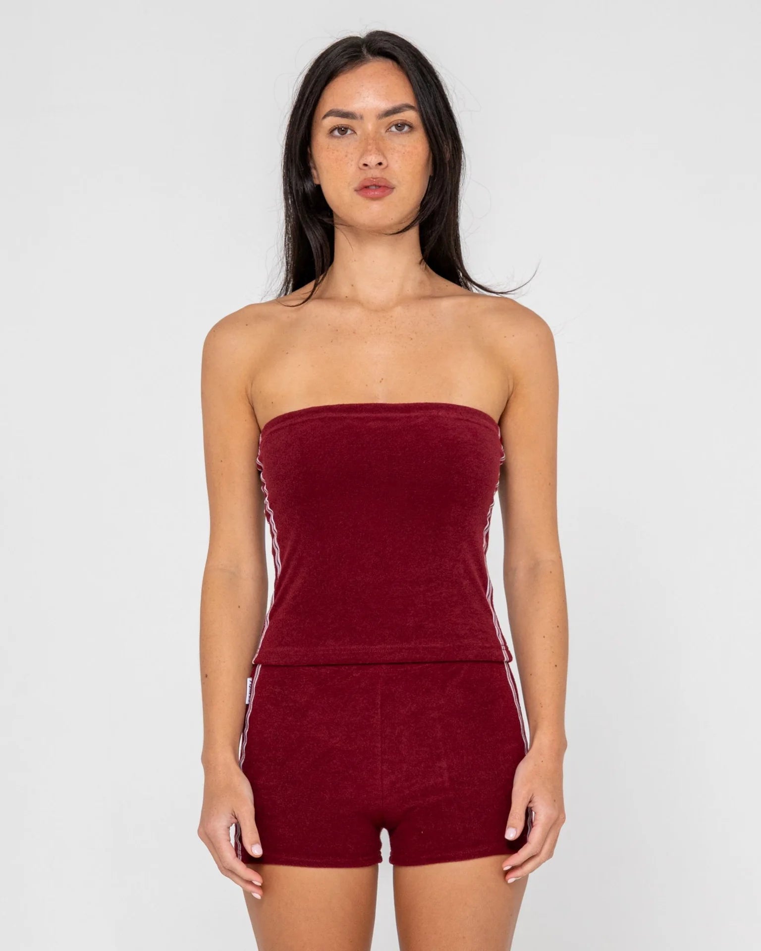 Rusty Lamar Towelling Tube Top
